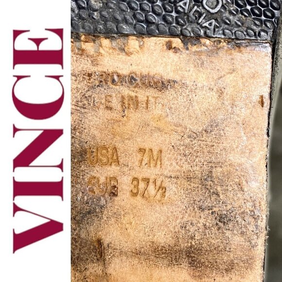 VINCE Michela Moss Green Suede Leather Covered Wedge Bootie, 7M/37.5 - Picture 12 of 16